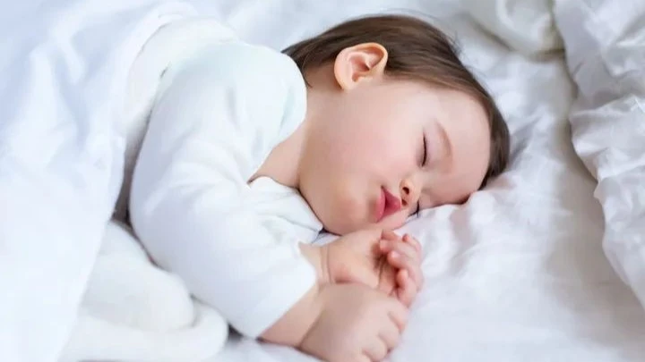 baby is sleeping peacefully