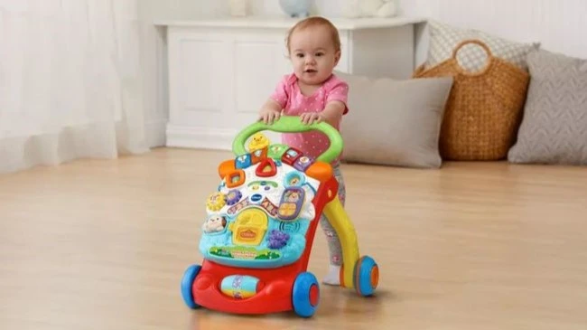 Use Walking Toys and Push Walkers